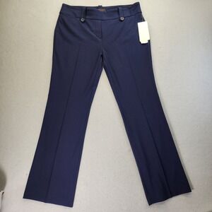 Rekucci Women Navy Blue Desk to Dinner Stretch Bootcut Pant Tummy Control 14